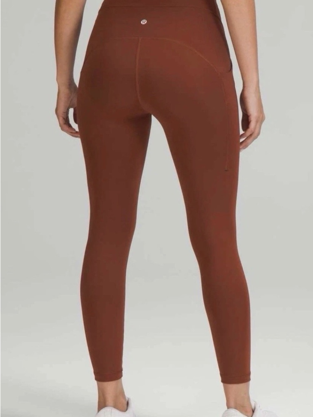 Lululemon Power Thru High-Rise Tight 25" Leggings Rust Fig Brown size 6